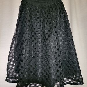 Black Dotted Skirt, Size L